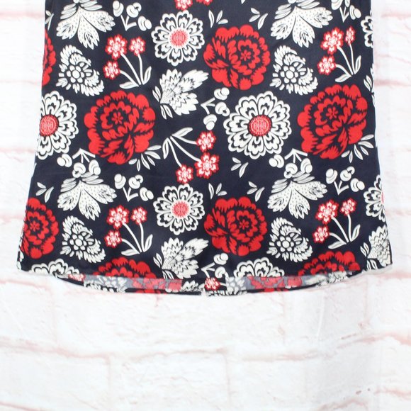 Tory Burch Multicolor Floral Sleeveless Button Down Silk Tops Size 12 - Picture 8 of 9